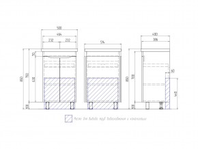 Тумба Grani 500-2-0 Фостер в Верхнем Уфалее - verhnij-ufalej.mebel74.com | фото 4