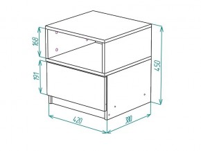 Тумба прикроватная Грация в Верхнем Уфалее - verhnij-ufalej.mebel74.com | фото 2