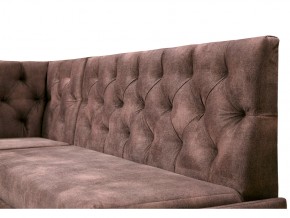 Угловой диван Призма со стяжкми коричневый со спальным местом в Верхнем Уфалее - verhnij-ufalej.mebel74.com | фото 2