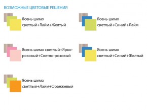 Уголок школьника Юниор 4.1 лайм/оранжевый в Верхнем Уфалее - verhnij-ufalej.mebel74.com | фото 3