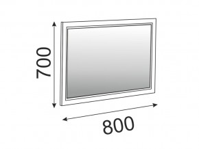 Зеркало в раме Беатрис модуль 15 Дуб млечный в Верхнем Уфалее - verhnij-ufalej.mebel74.com | фото 2